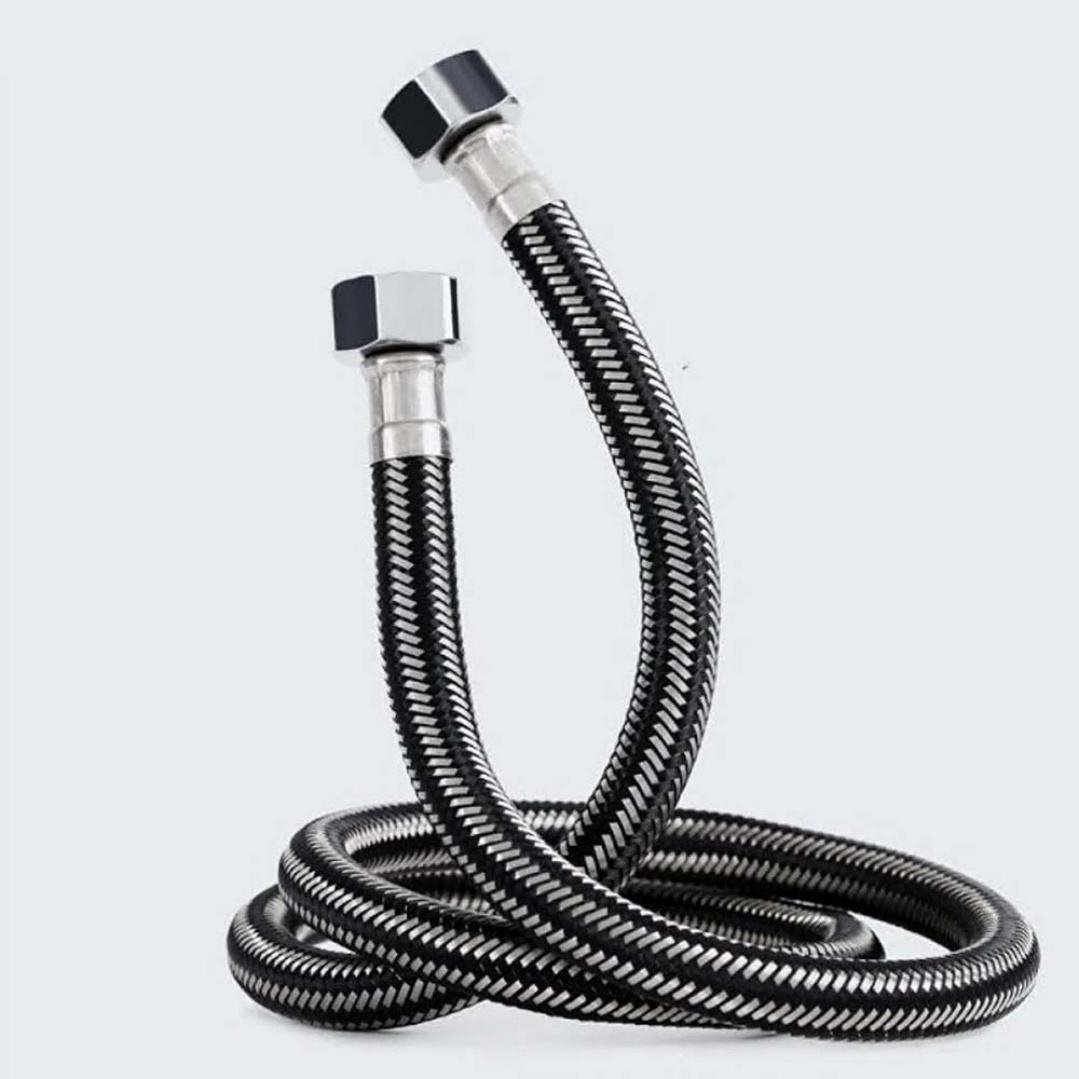 H0e5eb494c72c4799b832661af0d114dfx Stainless Steel Braided Hose Flexible Water Plumbing Pipe Bathroom Kitchen Sink Water Inlet Hoses for Toilet/Taps - Image 1