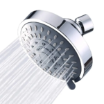 High Pressure Rain Shower Head Ceiling Mount Fixed Rainfall 5-Setting Luxury Shower With Anti-Clogging Self-Cleaning Jet Nozzles