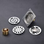 Thickened Bathroom Toilet Washing Machine Deep Water Copper Seal Floor Drain Stainless Steel Floor Drain