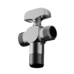 Modern All-Copper Three-Way Angle Valve One-Two Full Open Large Flow Hot/Cold Water/Toilet Multi-Function Ball Valve for
